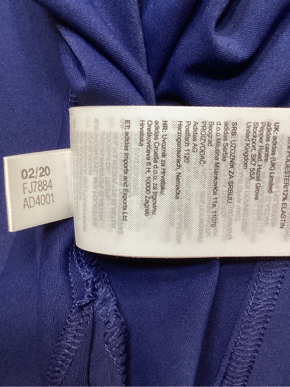 adidas Golf USA Olympic Polo Shirt Men’s XL NWT Blue Gray Colorblock UPF 50 NEW - Picture 9 of 13